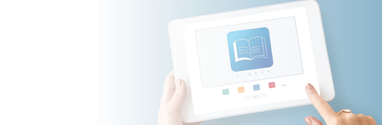 E-Book Online Learning Education Knowledge Graphic